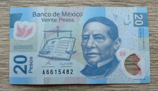 Werty71 Мексика 20 песо 2010  банкнота