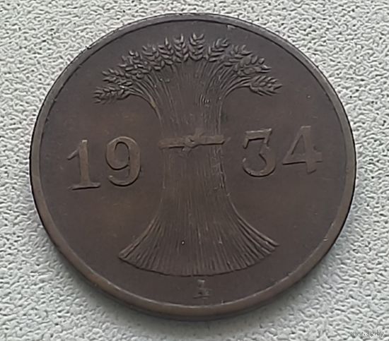 Германия 1 рейхспфенниг, 1934 А 7-10-21
