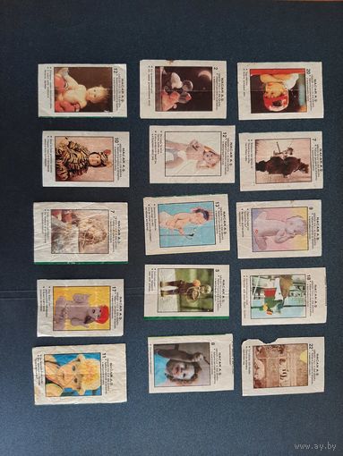 Вкладыши ANNA Nacar Gida. 2 лота по 15 шт. В коллекцию.