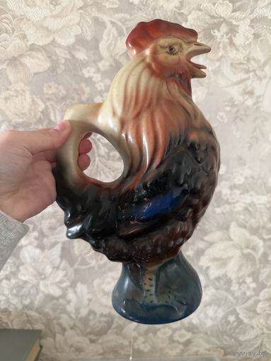 Петух фарфор штофф