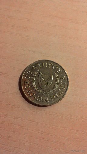 Кипр, 20 центов 1994.