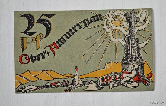 1922 год 25 пфеннигов  Германия