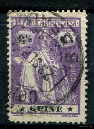 Португальские колонии - Гвинея - 1914/21г. - церера, 2 1/2 с - 1 марка - гашёная. Без МЦ!