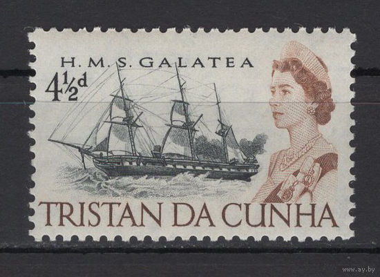 Тристан да Кунья /Tristan da Cunha 1965** Парусный корабль Елизавета II