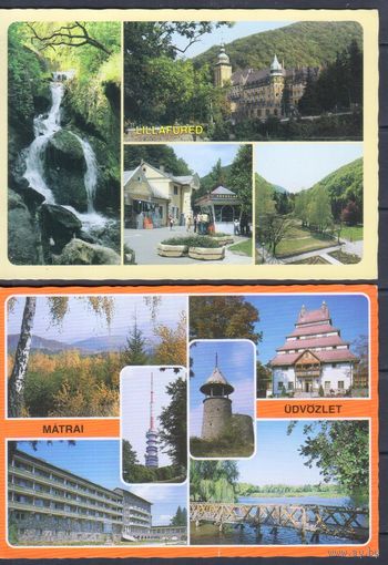 Открытки Венгрия 70-80-е г.г. Отдых и туризм.Города.Природа.Архитектура. 10 штук.