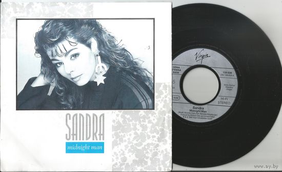 Sandra – Midnight Man/ Mirror Of Love (GERMANY винил 7" 1987)