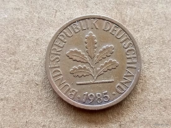 ФРГ 1 пфенниг, 1985"D" (К-U-)