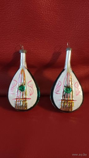 Ёлочные игрушки, мандалина. ссср