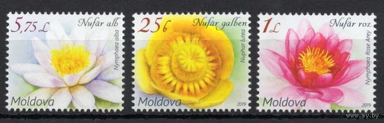 Молдова 2019. Флора Цветы 3 марки (705)