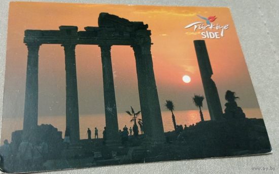 Посткроссинг. Открытка из Турции/Германии: Анталия (11,5х16,5). Прошла почту. Художественные марки.