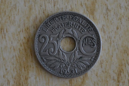 Франция 25 сантимов 1931