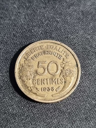 ФРАНЦИЯ 50 сантимов 1938