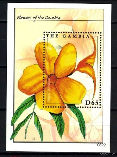 Гамбия 2008, Цветы, ФЛОРА, блок, MNH.