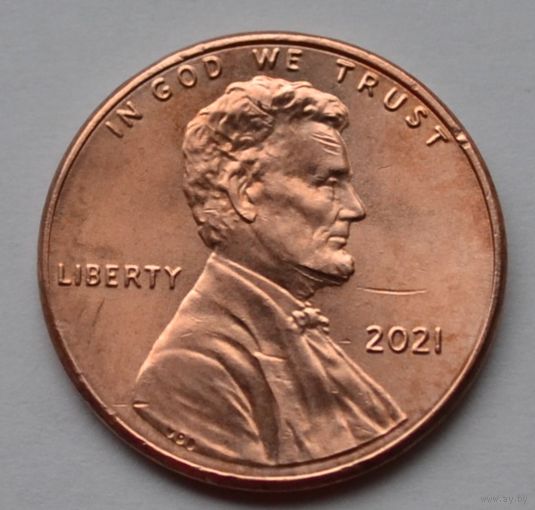 США, 1 цент  2021 г.