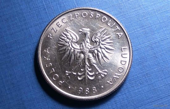 10 злотых 1988. Польша. XF!