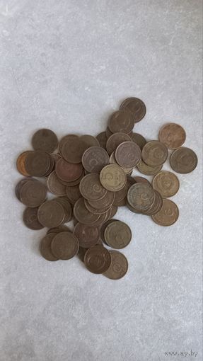 5 копеек СССР 70 штук одним лотом