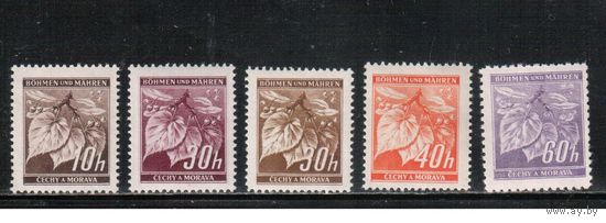 Германия(Оккупация Боснии и Моравии)-1939-1941,(Мих.21- ) **  , Стандарт, Война, Флора, Липа,