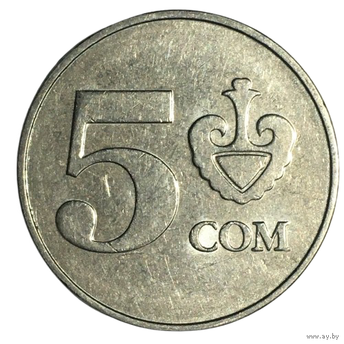 Кыргызстан 5 сомов, 2008