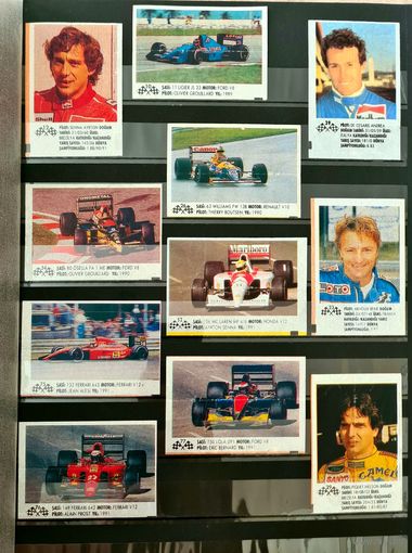 Вкладыши "Formula 1"