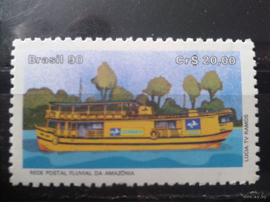 Бразилия 1990 Амазонка, речной флот**