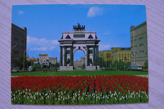 Москва. Триумфальная арка; чистая, рекламная открытка, Аэрофлот.