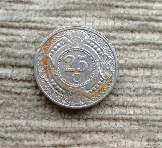 Werty71 Антильские острова 25 центов 2010 Антилы