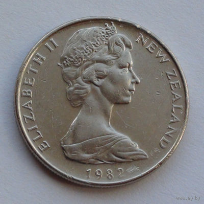 Новая Зеландия 10 центов. 1982 г.