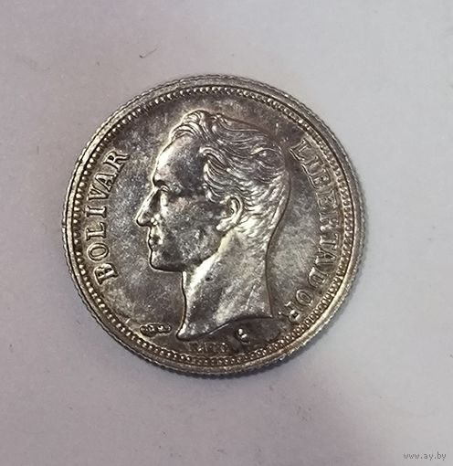 1 боливар 1960 Венесуэла портретное серебро