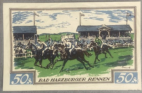 Нодгельд 50 пфеннигов 1921 год. Брауншвейг. Веймарская республика