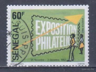 [858] Сенегал 1983. Филателия.Выставка. Гашеная марка.