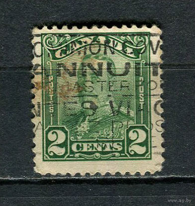 Канада - 1928/1929 - Король Георг V 2С - [Mi.129A] - 1 марка. Гашеная.  (Лот 28DY)-T2P16