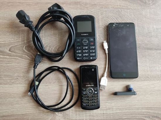 СмартфонZTE BLADE V0720 Texet samsung и кабеля б.у