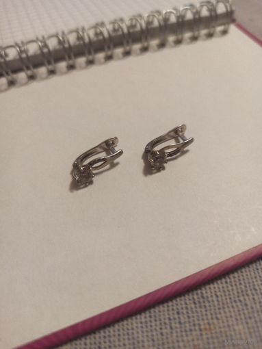 Серьги серебро 925 проба