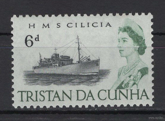 Тристан да Кунья /Tristan da Cunha 1965** Корабль Елизавета II