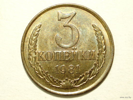 3 копейки 1981 UNC #2 Ф-187