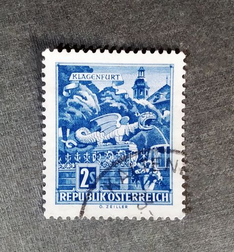 Марка Австрия 1968 год Архитектура