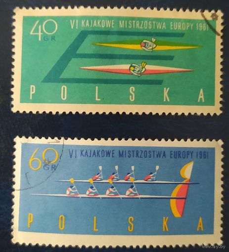 Польша 1961 Гребля (наклейки) 2 из 3