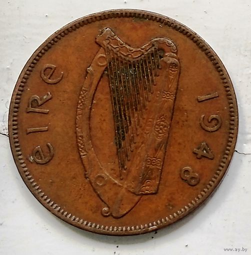 Ирландия 1 пенни, 1948 1-3-8