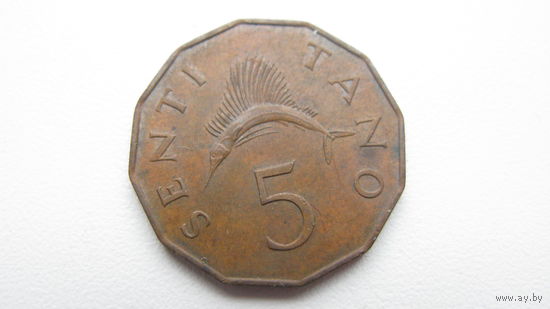Танзания 5  сенти 1974