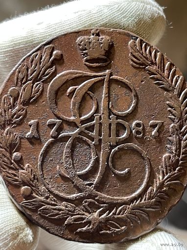 5 копеек 1787 ЕМ без МЦ.Кладовая.Состояние!