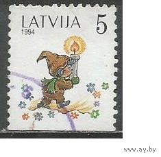 Латвия. 80 лет со дня рождения М.Старасте. Писатель-иллюстратор. 1994г. Mi#386.