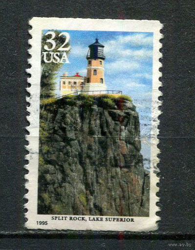 США - 1995 - Маяк 32C - [Mi.2576] - 1 марка. Гашеная.  (Лот 23JB)-TG3P56