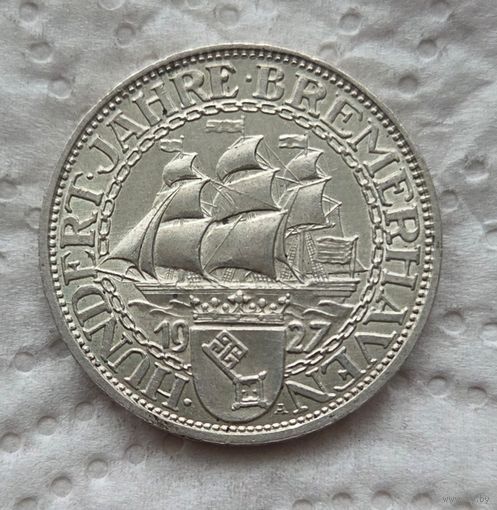 3 марки 1927 Бремерхавен