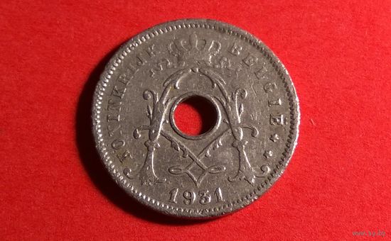 5 сантимов 1931 ЗВЕЗДА. Бельгия.