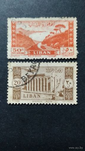 Ливан \97c\ 1947г., авиапочта. 1954 самолет