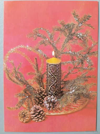 С Новым годом! Фото С.Мартьяхина. Открытка, чистая, 1984г.