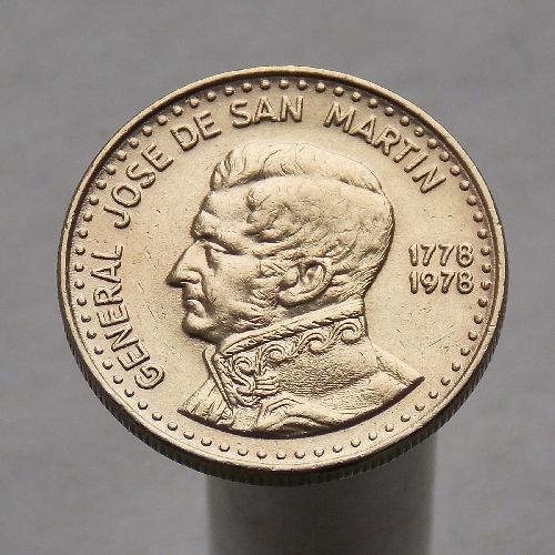 Аргентина 50 песо 1978 200 лет со дня рождения Хосе де Сан-Мартина