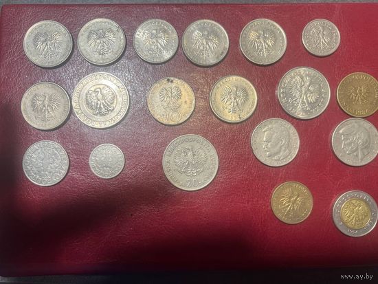 Лот польских монет  с рубля