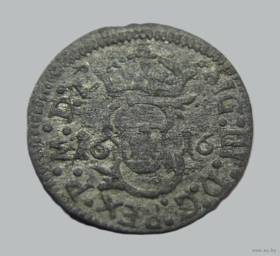 Солид литовский 1616 Вильно Сигизмунд III Ваза