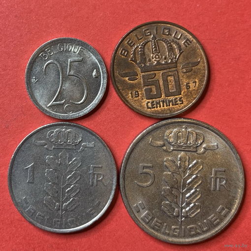Бельгия, 4 монеты BELGIQUE